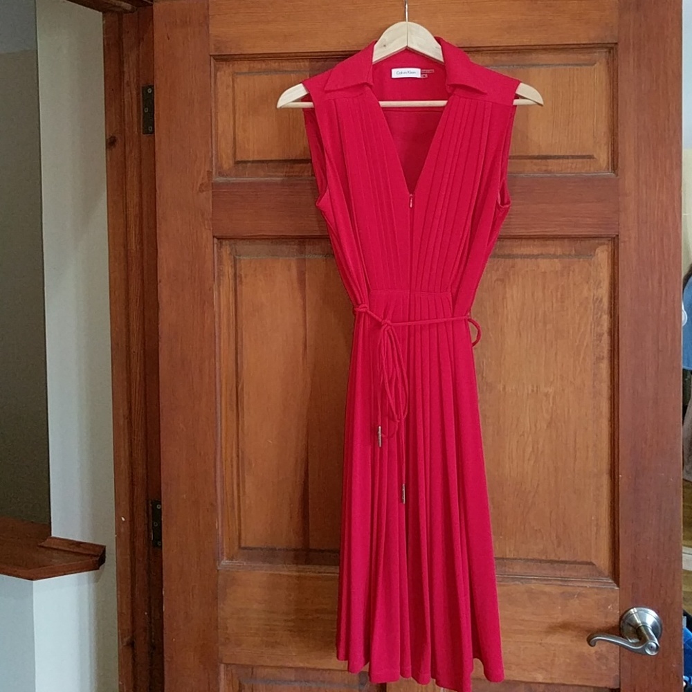 Red Calvin Klein Dress